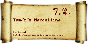 Tamás Marcellina névjegykártya